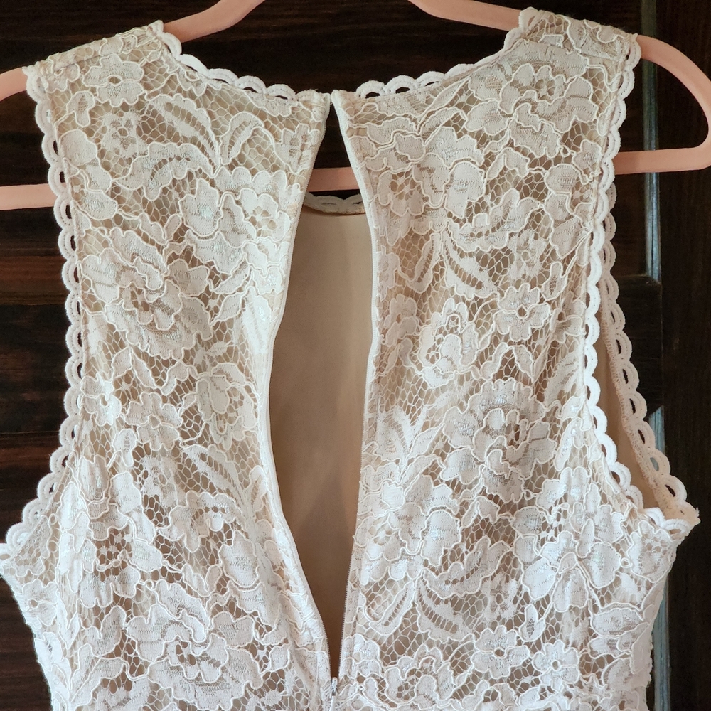 APRICOT Cream Lace Dress Size 10 Large Lined Fit & Flare Skater NEW - Picture 12 of 16